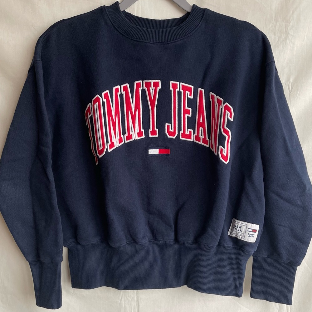 Tommy Jeans Navy Blue Crewneck Sweatshirt